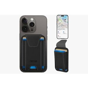 New Miroddi MF38 Find Wallet for MagSafe iPhone Black RFID Protection Black